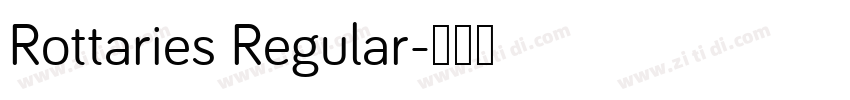 Rottaries Regular字体转换
